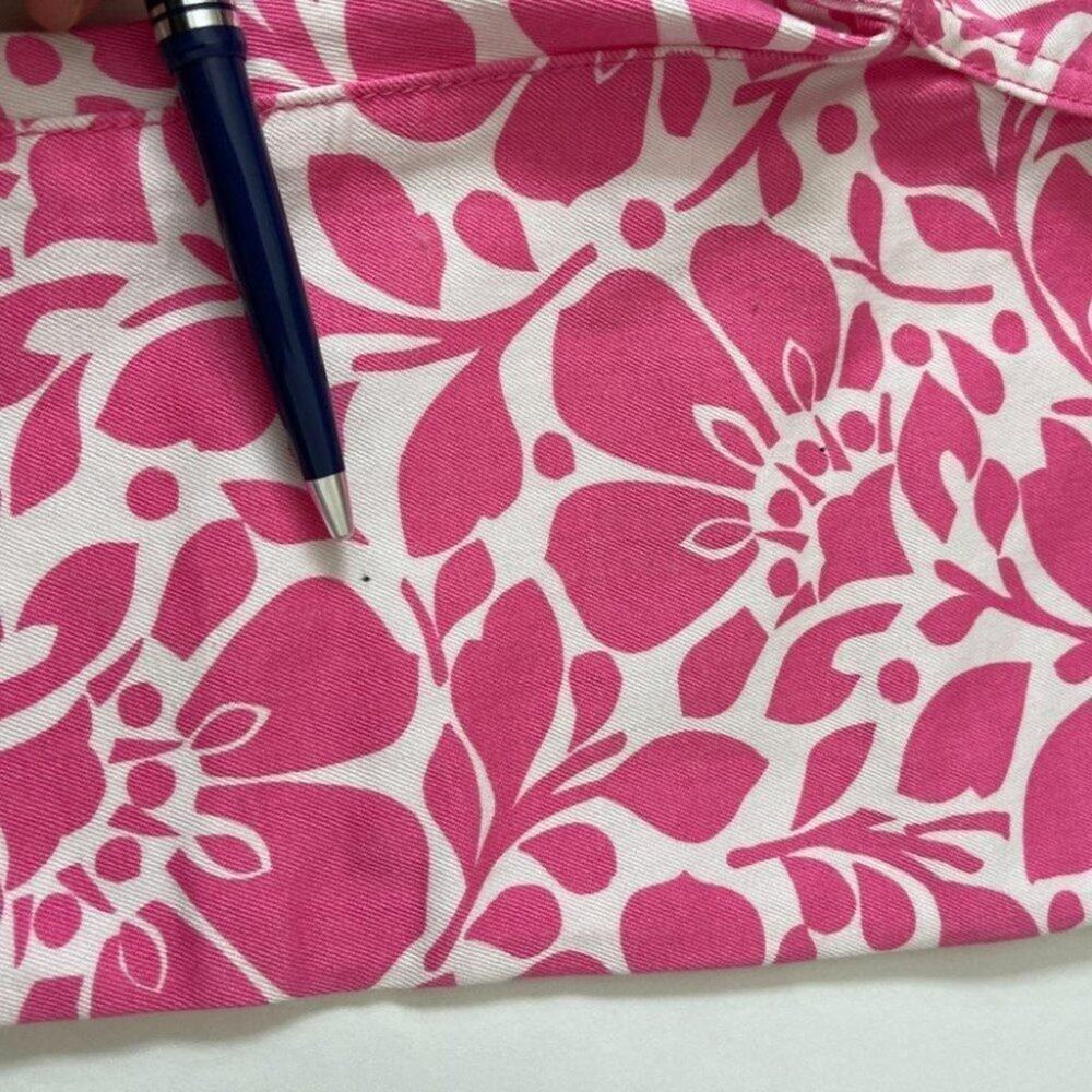 Mini BODEN girls Pink Floral Capri pants Sz 6Y - Picture 6 of 7